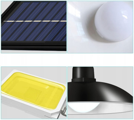 ŻYRANDOL LAMPA SOLARNA WISZĄCA LED OGRODOWA PILOT