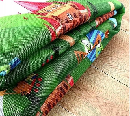 GRUBA MATA DWUSTRONNA PIANKOWA 200X180CM TERMICZNA ZWIJANA GRUBA XXL