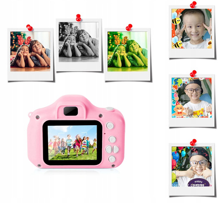 APARAT FOTOGRAFICZNY CYFROWY DLA DZIECI FullHD KAMERA ZABAWKA GRY