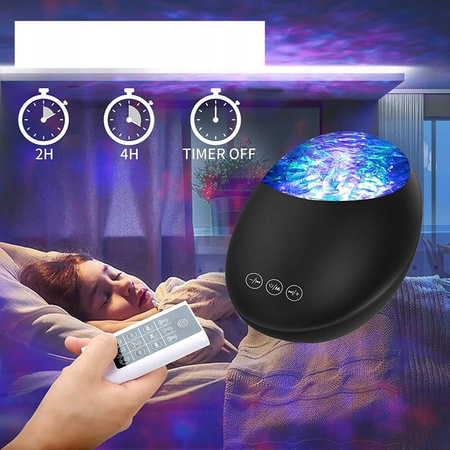 Projektor GWIAZD LED Lampka Nocna PILOT MUZYKA