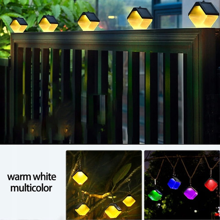 2x ZAWIESZKA LED SOLARNA KAGANEK RGB LUB CIEPŁY