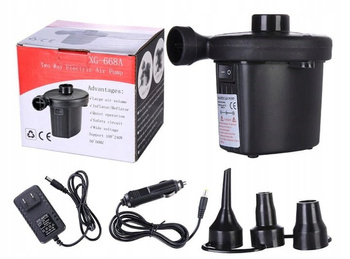 ELEKTRYCZNA POMPKA MATERACA PONTONU BASEN 230V 12V