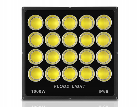 HALOGEN Lampa LED Naświetlacz 1000W BUDOWLANY ULICZNA WARSZTATOWA GARAZOWA