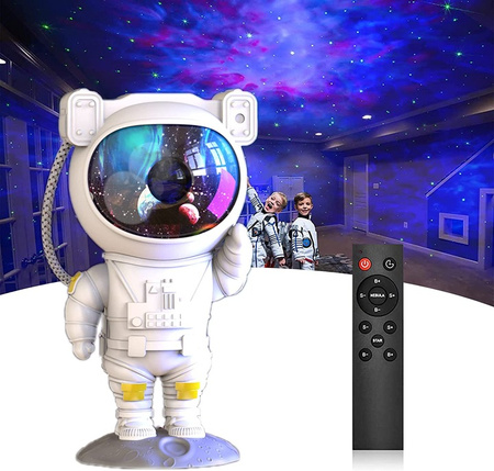 ASTRONAUTA PROJEKTOR DO POKOJU DZIECI KOSMOS RZUTNIK GWIAZD PILOT PREZENT