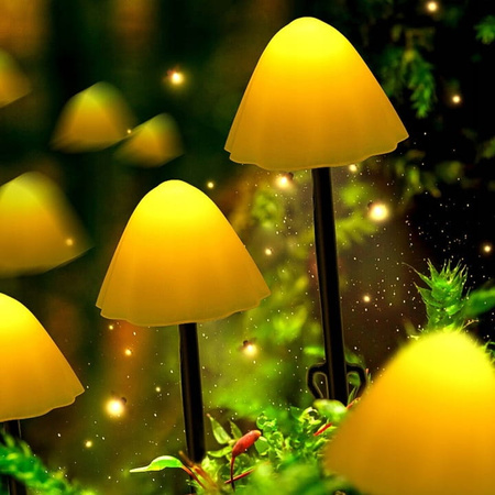 ŚWIETLNE GRZYBKI: LAMPKI SOLARNE GRUNTOWE - CIEPŁE 5M 10 LED