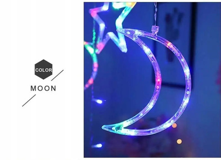 GIRLANDA LED NA BOŻE NARODZENIE RGB DŁUGA 400cm RGB NA BALKON OKNO