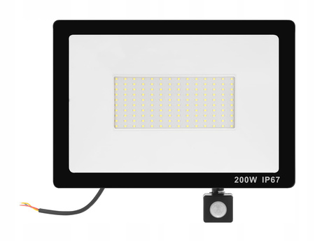 Lampa Naświetlacz LED 200W CZUJNIK RUCHU PREMIUM New!