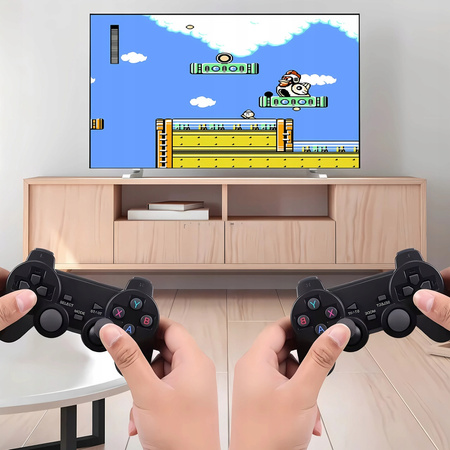 KONSOLA RETRO HDMI TV GRA TELEWIZYJNA 2 PADY +20000GIER EMULATOR PS1 + 64gb