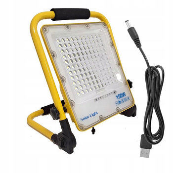 HALOGEN LED PRZENOŚNY 150W NA 230V + KABEL USB BUDOWLANA LAMPA AKUMULATOR