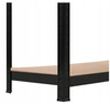 REGAŁ MAGAZYNOWY GARAŻOWY CZARNY PREMIUM 4 półki 700kg 172x80x30