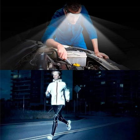 LATARKA CZOŁOWA WĘDKARSKA Z CZUJNIKIEM RUCHU LEKKA 70G COB