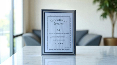 RAMKA A4 NA DYPLOM CERTYFIKAT 21x30 ZDJĘCIA NA ŚCIANĘ DO ZAWIESZENIA G4