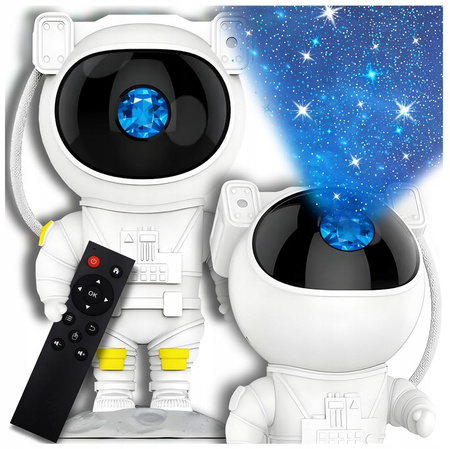 ASTRONAUTA PROJEKTOR DO POKOJU DZIECI KOSMOS RZUTNIK GWIAZD PILOT PREZENT