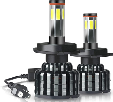 ZESTAW ŻARÓWEK H7 ŚNIEŻNOBIAŁE DO SAMOCHODU ŻARÓWKI LED