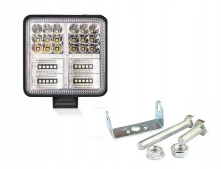LAMPA ROBOCZA PANEL LED KWADRATOWY DO CIĘZARÓWKI CIĄGNIKA QUADA 177W