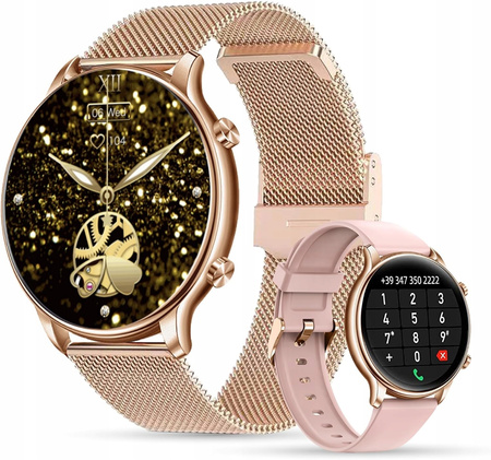 smartwatch DAMSKI IP68 NA BRANSOLECIE ELEGANCKI WODOODPORNY ZEGAREK PREZENT