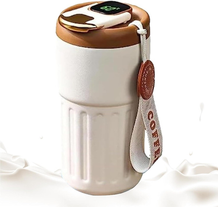 KUBEK TERMICZNY NA KAWĘ HERBATE SMART BIDON Z WYŚWIETLACZEM 500ML