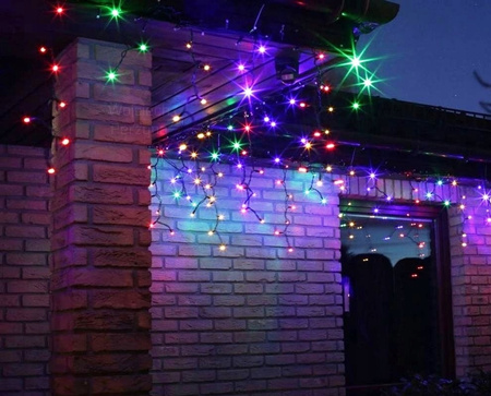 KURTYNA ŚWIETLNA 17M SOPLE 500 LED MULTI + FLASH SOPLE HERMETYCZNY KABEL