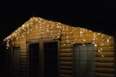 SOPLE KURTYNA ZEWNĘTRZNE CIEPŁE 200 LED 9M 8 TRYBÓW HERMETYCZNE