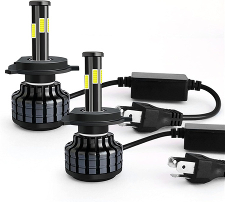 ZESTAW ŻARÓWEK H7 ŚNIEŻNOBIAŁE DO SAMOCHODU ŻARÓWKI LED