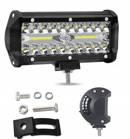 LAMPA ROBOCZA DO ciężarówki LED BAR 17cm 120W 12 24V CREE DALEKOSIĘŻNA