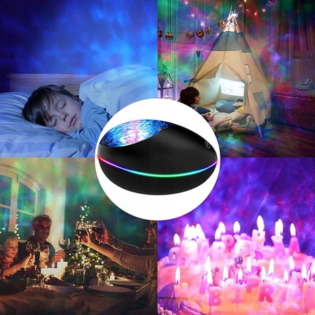Projektor GWIAZD LED Lampka Nocna PILOT MUZYKA