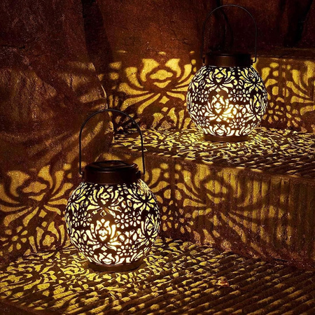 KAGANEK LED ZAWIESZKA OGRODOWA POD ALTANE OZDOBA WISZĄCA CIEPŁE ŚWIATŁO