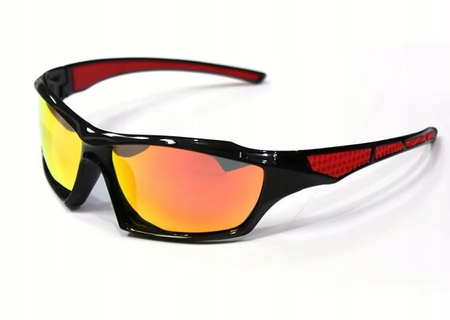 OKULARY ROWEROWE SPORTOWE PRZECIWSŁONECZNE MĘSKIE UV400 KAT.2 POLARYZACJA