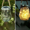LAMPA SOLARNA SŁOIK ZAWIESZKA OGRODOWA BALKONOWA WISZĄCA LATARENKA KAGANEK