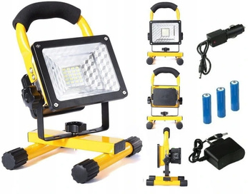 HALOGEN PRZENOŚNY SMD LED AKUMULATOR 50W LAMPA REFLEKTOR