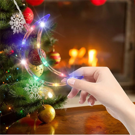 GIRLANDA LED NA BOŻE NARODZENIE RGB DŁUGA 400cm RGB NA BALKON OKNO