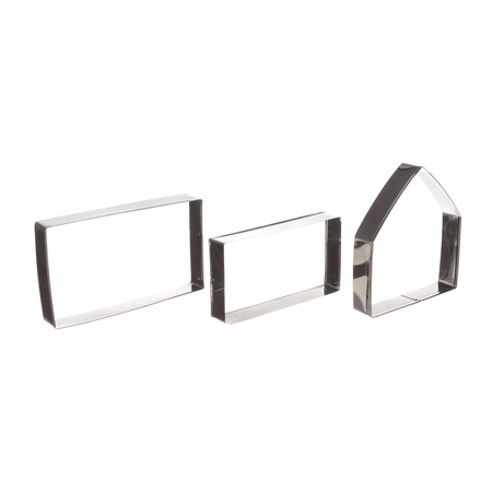 ZESTAW FOREMEK NA CHATKĘ DOMEK Z PIERNIKA 10el. ZESTAW WYKRAWACZY CHATKA