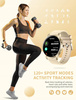 KOBIECY SMARTWATCH DLA DZIEWCZYNY PREZENT AMOLED BRANSOLETA SILIKON SMART