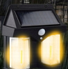 KINKIET NAŚCIENNY LAMPKA SOLARNA LAMPA DO OGRODU LED CIEPŁY ŚCIENNA