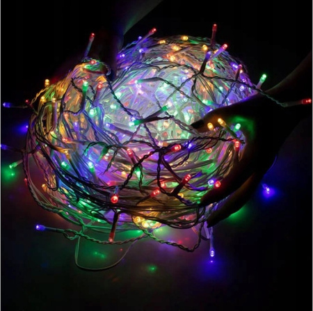 KURTYNA ŚWIETLNA 17M SOPLE 500 LED MULTI + FLASH SOPLE HERMETYCZNY KABEL