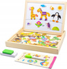 TABLICA DREWNIANA DLA DZIECI MAGNESY 130 SZTUK MARKER EDUKACYJNA