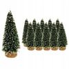 CHOINKI ZIELONE ZESTAW CHOINEK 10x OZDOBA DEKORACJA BOŻE NARODZENIE 11CM