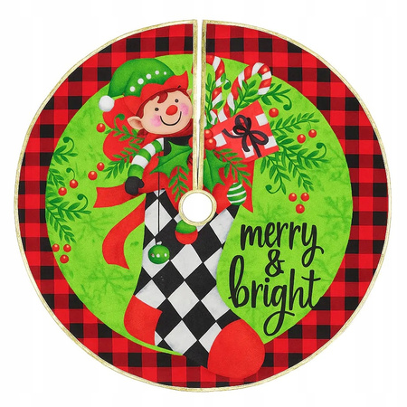 DYWANIK POKROWIEC POD CHOINKĘ MATA DYWAN SUKIENKA 80CM DEKORACJA ŚWIĘTA