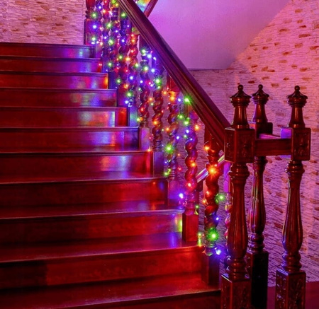 LAMPKI LED CHOINKOWE 500 BOŻE NARODZENIE IP44 ZEWNĘTRZNE WEWNĘTRZNE KOLORY