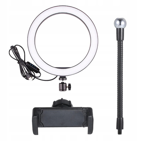 LAMPA PIERŚCIENIOWA 60W RING MAKIJAŻU STATYW 220cm