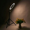 LAMPA PIERŚCIENIOWA 60W RING MAKIJAŻU STATYW 220cm