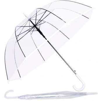 PARASOL PRZEZROCZYSTY ŚLUBNY PARASOLKA NA ŚLUB DUŻY do zdjęć 117cm ślub XXL