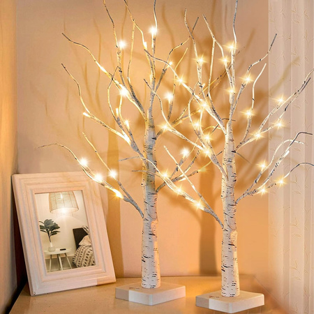 OZDOBA ŚWIĄTECZNA DRZEWKO LED PODŚWIETLANE XXL 60CM BOŻE NARODZENIE