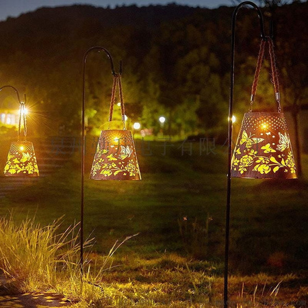 LAMPION LED SOLARNY KAGANEK LATARNIA WISZĄCA D