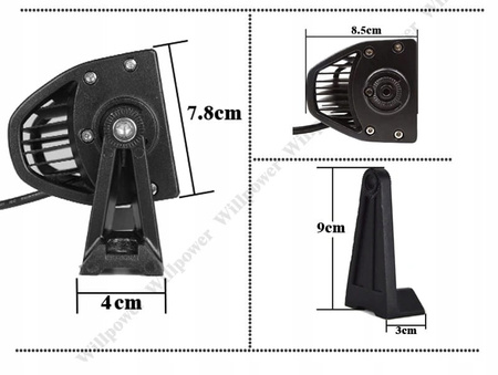 PANEL LED LAMPA ROBOCZA HALOGEN 1500W 12-24V CREE na samochód ciężarówkę