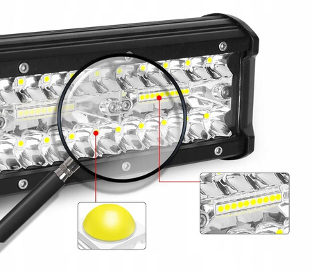 LAMPA ROBOCZA DO CIĄGNIKA CIĘŻARÓWKI TERENÓWKI 600W 12/24V DALEKOSIĘŻNA
