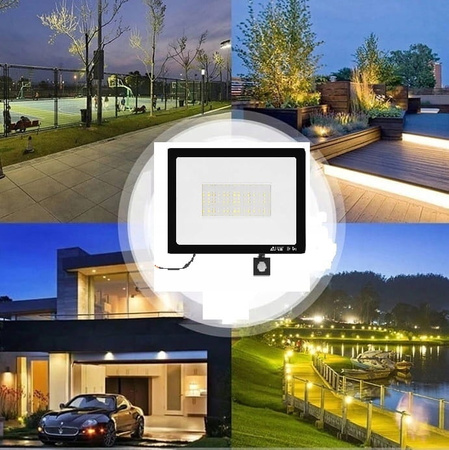 Lampa Naświetlacz LED 200W CZUJNIK RUCHU PREMIUM New!