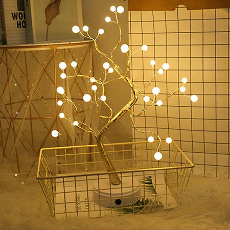 OZDOBA ŚWIĄTECZNA DRZEWKO LED PODŚWIETLANE XXL 45CM BOŻE NARODZENIE