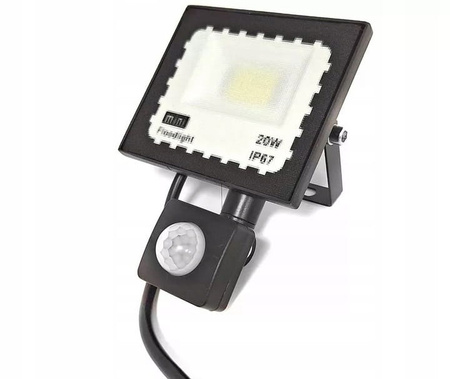 Halogen LED Z CZUJNIKIEM ruchu 20W naświetlacz IP