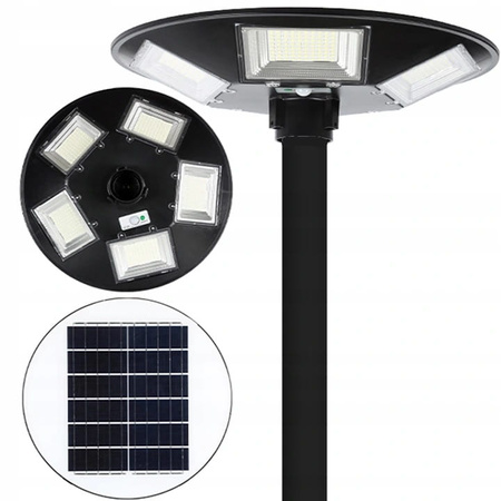 LAMPA SOLARNA ULICZNA LATARNIA OGRODOWA PILOT 800W